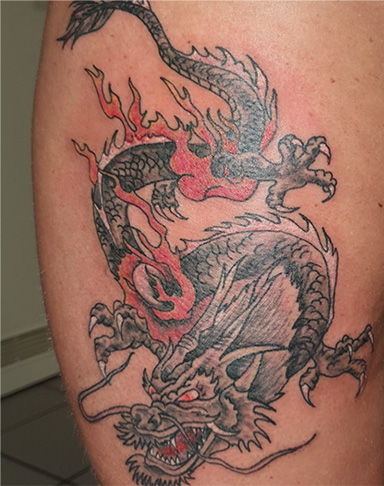 Tattoo asiatischer Drache