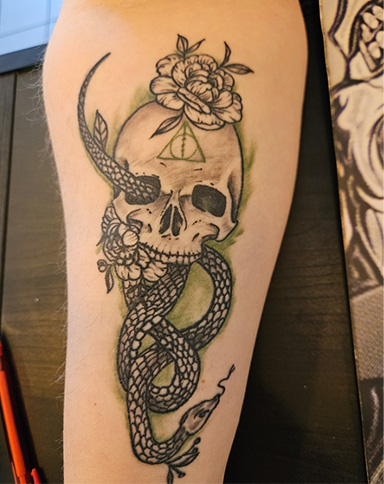 Dunkles Mal Tattoo Harry Potter